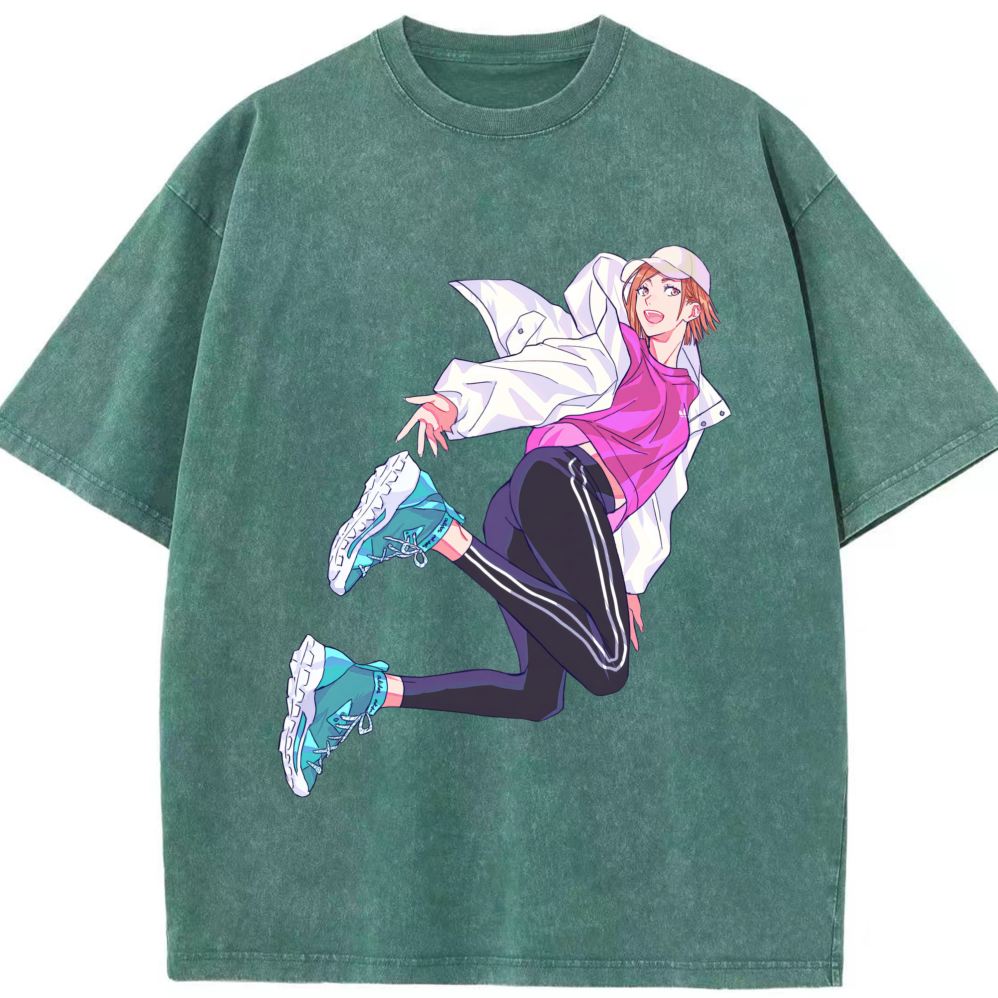 （画像用） 呪術廻戦 Jujutsu Kaisen 綿100% ヴィンテージ風 半袖Tシャツ（フロントプリント）